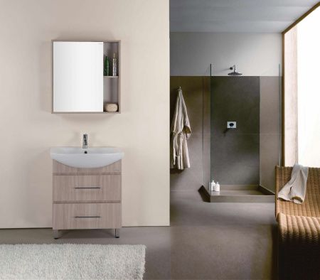 Тумба под раковину Onika Дельта 107032 70х30 напольная цвет бежевый