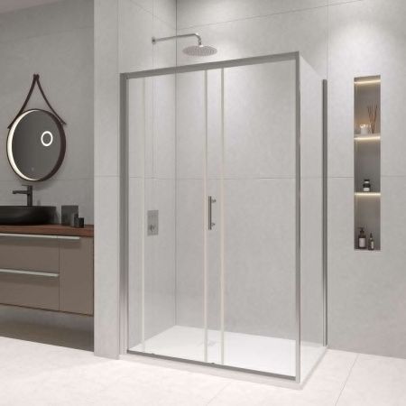 Душевой уголок RGW Passage 020814582-11 120х80 стекло прозрачное профиль хром без поддона