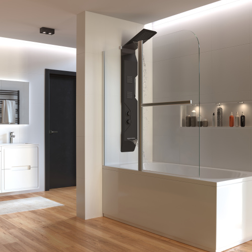 Душевая шторка Taliente TA-1214CP 120х140 стекло прозрачное 6 мм - фото 2