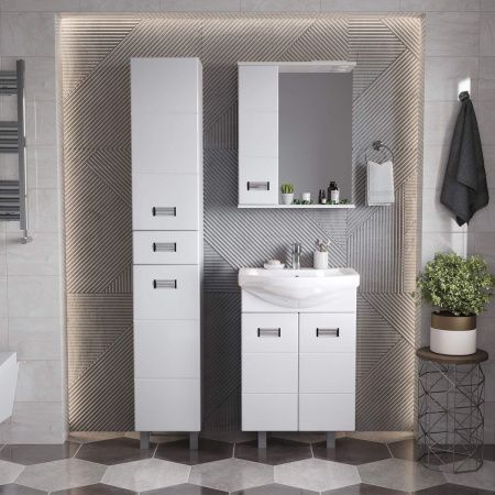 Зеркало-шкаф Onika Балтика 205815 60х70 подвесной цвет белый