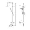 Душевая стойка Dorff Logic D0703000SS настенная цвет нержавеющая сталь