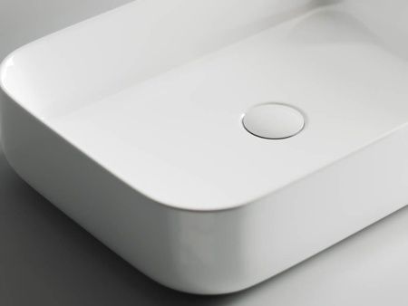 Раковина из сантехнического фарфора Ceramica Nova ELEMENT CN5004 60х40 накладная цвет белый без отверстий под смеситель