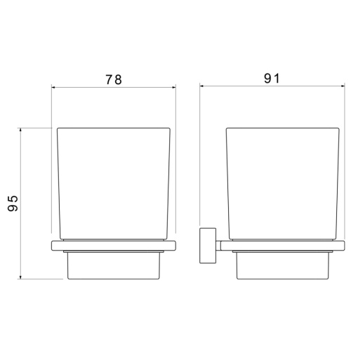 Стакан для зубных щеток Timo Torne 43033/17 - фото 2