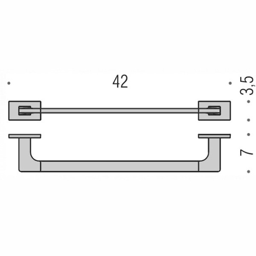 Полотенцедержатель Colombo Look B1609.CR - фото 2