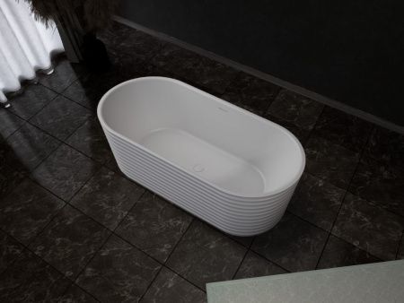 Ванна из искусственного камня Abber Stein AS9650 170х80 отдельностоящая овальная с ножками