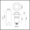 Грунтовый светильник Odeon Light Wald (Валд) 6662/3GL