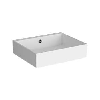 Раковина из сантехнического фарфора Vitra ArchiPlan 7403B003-0012 45х38 накладная цвет белый без отверстий под смеситель