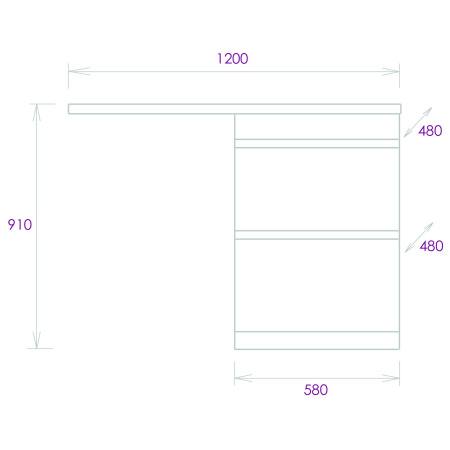 Тумба под раковину Onika Милтон 105801 58х48х87 напольная