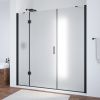 Душевая дверь Vegas-Glass AFP-F TUR+NOVO AFP-F NOVO 130 02М 10 L 130х190 стекло матовое профиль черный
