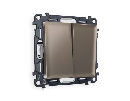 Комплект механизма 2-клавишного перекрестного выключателя 10A-250V Ambrella Volt MA MA633030