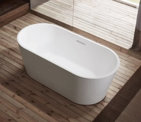 Ванна акриловая Arrow A1702TQU1 170х80 отдельностоящая овальная с ножками