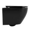 Унитаз подвесной BelBagno COLORATO BB062CHR-MB/BB062SC-MB черный с сиденьем микролифт безободковый каскадный смыв