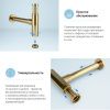Сифон для раковины Wellsee Drainage System 182121000 золото