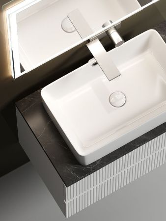 Тумба под раковину Sancos SNOB T SNT80W 80х40 подвесная цвет белый