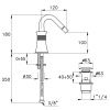 Смеситель Stella 130 CT 00302 CR00 на биде хром