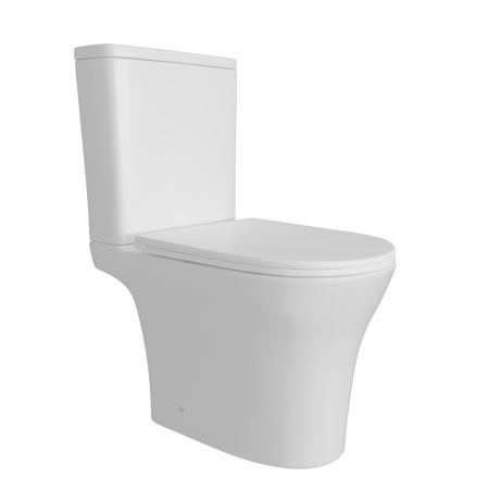 Унитаз напольный с бачком Teymi Ellie T40206 белый с сиденьем микролифт безободковый смыв торнадо