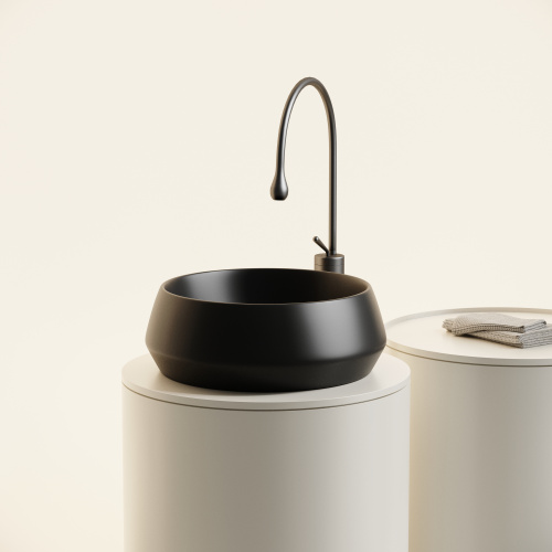 Раковина Ceramica Nova MAYA 40 см CN12004MB накладная цвет черный матовый - фото 3