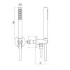 Душевой гарнитур Gattoni Programma doccia KTC01/PDC0 настенный хром