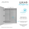 Зеркало-шкаф Aquaton Лондри 1A278502LH010 57х13х75 подвесной цвет белый Зеркало-шкаф Aquaton Лондри 1A278502LH010 57х13х75 подвесной цвет белый