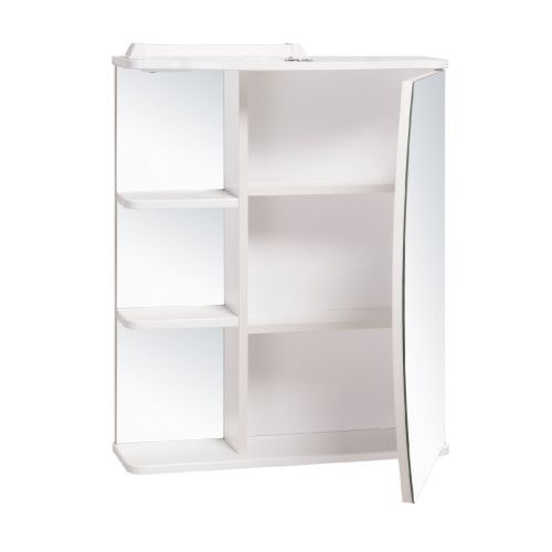 Зеркало-шкаф RUNO ЛИНДА 1082 60х75 подвесной цвет белый - фото 2