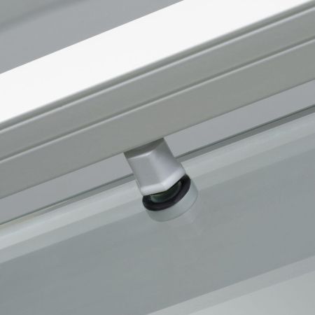 Душевой уголок Wasserkraft 44S19 100х100 стекло прозрачное профиль белый без поддона