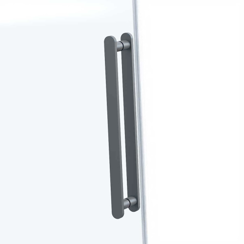 Душевой уголок Vincea Como Soft VSR-1CS1013CLGM 130х100 стекло прозрачное профиль вороненая сталь - фото 5