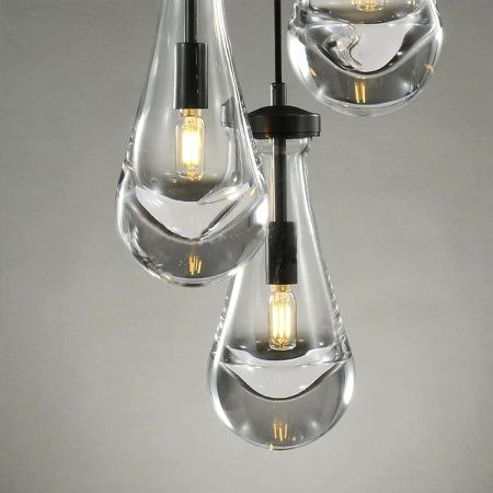 Светильник подвесной Delight Collection Raindrop (Раиндроп) MT9093-1H black brushed gold