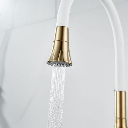 Смеситель для кухни Raffine F303G-1 на мойку золото