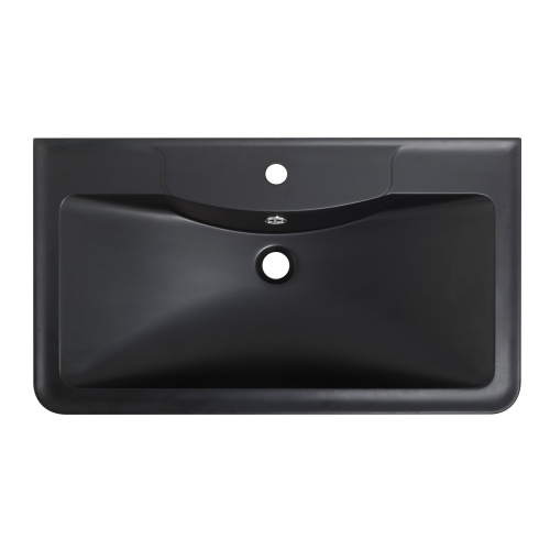 Раковина из искусственного камня BelBagno BB1000/455-LV-ART-ALR-NERO 100х46 накладная цвет черный матовый - фото 3