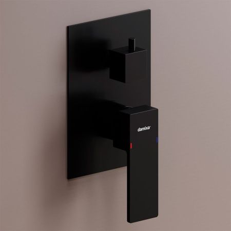 Смеситель для ванны и душа Damixa Gala 537100300 встраиваемый в стену черный