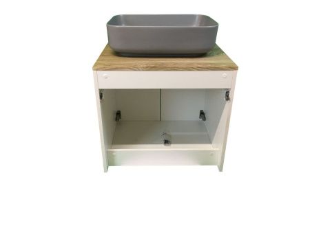 Тумба с раковиной Sintesi STL.W7024_SIN-LVB-APP-409GM 60х60 подвесная цвет белый