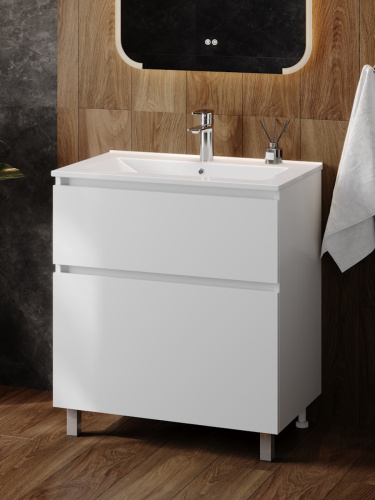 Тумба с раковиной Teymi Laina F16045 75х46х50 напольная - фото 4