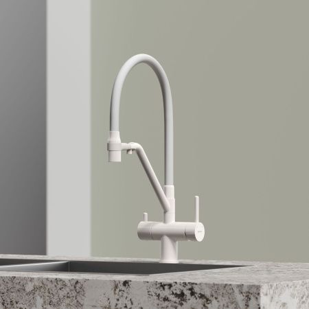 Смеситель для кухни Sancos Dora SC4003MW на мойку белый