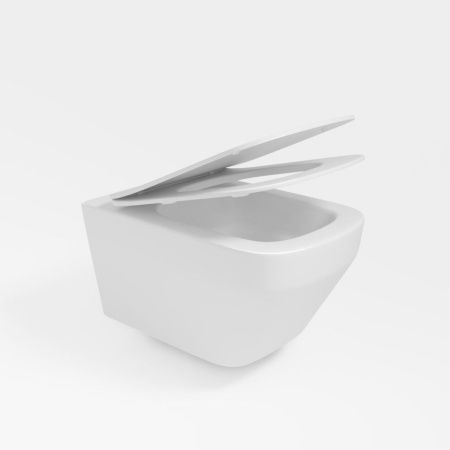 Унитаз подвесной Vincea Edge VT1-38T белый с сиденьем микролифт безободковый смыв торнадо