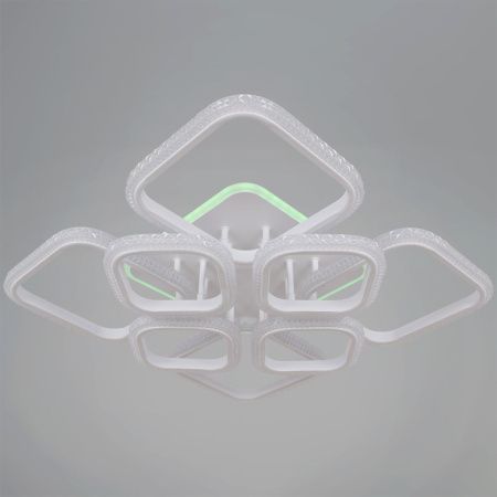 Люстра потолочная Reluce 06335-0.3-4+4A WH (RGB)