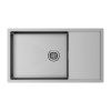 Кухонная мойка Paulmark GERBERG 78F UNI PM217844-BS 45х40 цвет серый поверхность брашированная