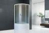 Душевой уголок Royal Bath BK RB100BK-C 100х100 стекло матовое профиль белый с поддоном