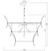 Люстра подвесная iLamp Gramercy (Грамерцы) 15602-19 ANB+CL