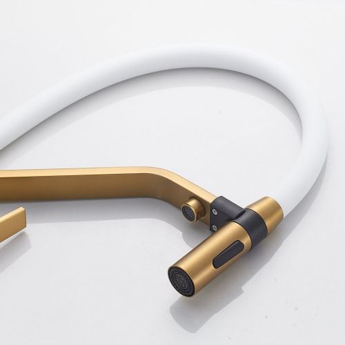 Смеситель для кухни Shevanik S278G на мойку золото - фото 5