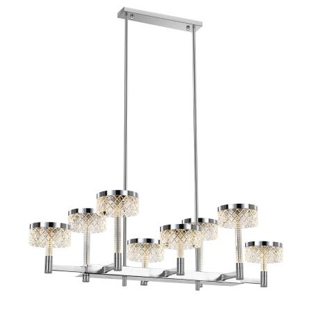 Люстра на штанге Delight Collection Diamond cut (Диамонд цут) MD21020075-8B chrome