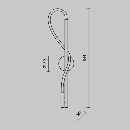 Бра Maytoni Tau MOD166WL-L12G3K - фото 3