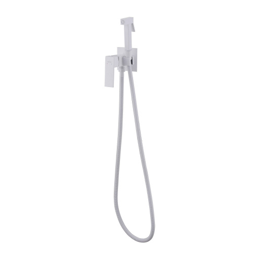 Гигиенический душ со смесителем ABBER Daheim AF8226W белый матовый - фото 2