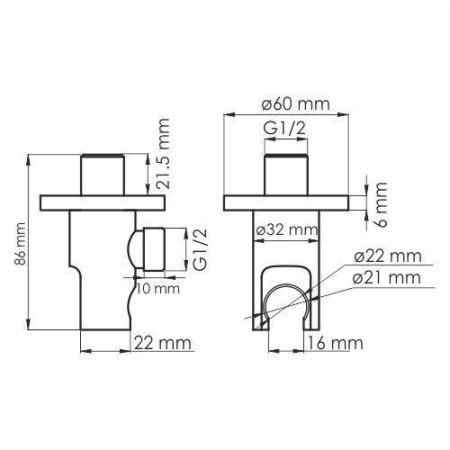 Шланговое подключение WasserKRAFT Isar 1300 A112