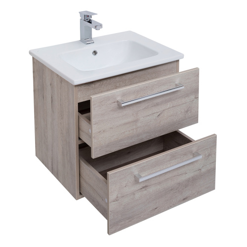 Тумба под раковину Dreja Gio 77.0102D 58х55х46 подвесная цвет дуб кантри - фото 5