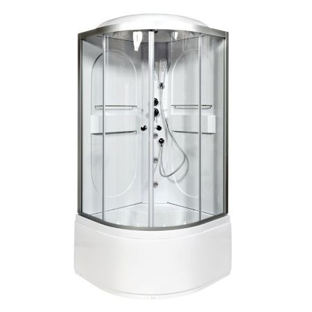 Душевая кабина AvaCan L610GM+EL 100х100 четверть круга с крышей ориентация универсальная