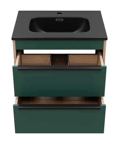 Тумба под раковину Brevita Greenwood GRE-09060-0802Я 60х46х51 подвесная - фото 3