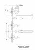 Смеситель для кухни TSARSBERG TSB-920-3507 настенный хром