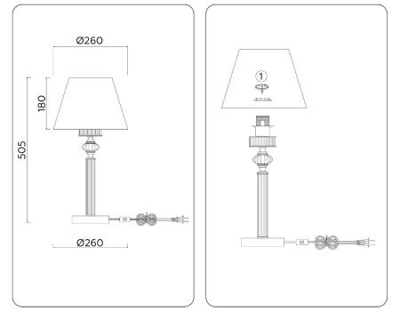 Настольная лампа Ambrella Light Heigh Light (Хеигх Лигхт) LH71007