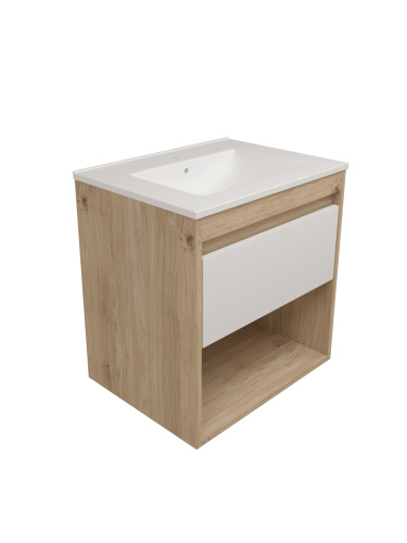 Фасад для тумбы под раковину Teymi Vitra T60408 57х2х23 цвет белый - фото 2