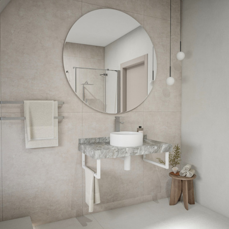 Столешница Teymi Helmi T150209 90х50 подвесная цвет серый